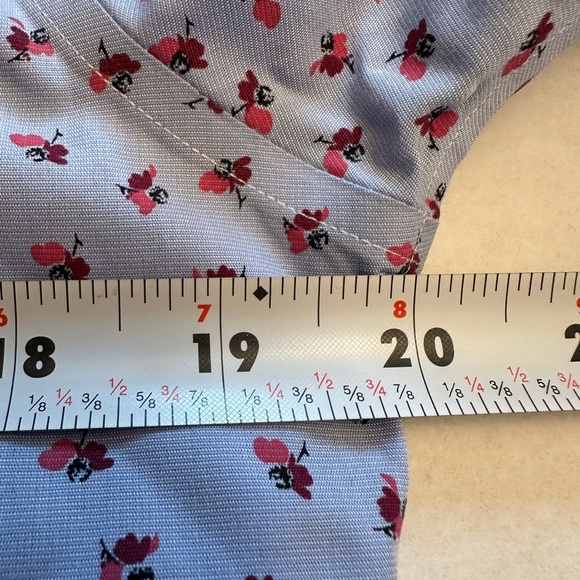 Bonobos Daily Grind Wrinkle Free Dress Shirt M 15.5 32 Sleeve Blue Flower Print - Picture 7 of 9